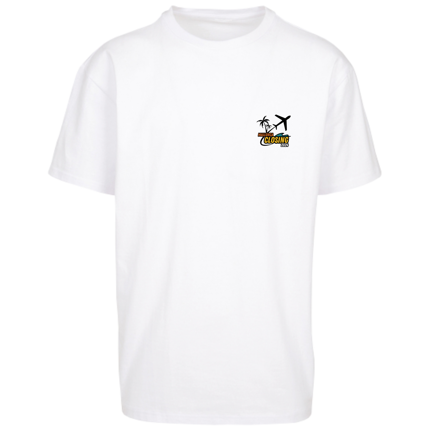 Mallorca Closing 2024 Heavy Oversized Malle T-Shirt mit Backprint im Retro Look