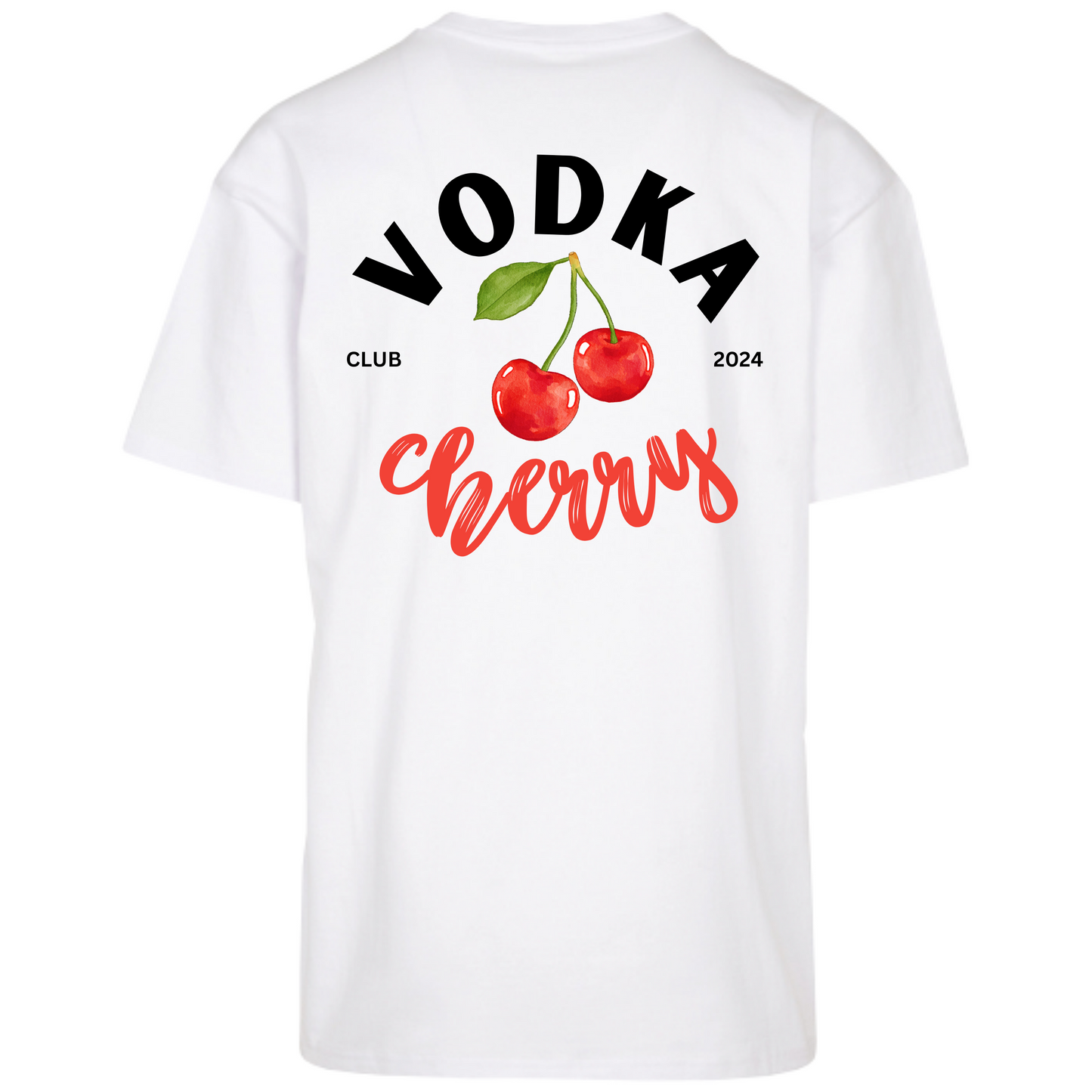 Vodka Cherry Club 2024 Heavy Oversized T-Shirt mit Backprint