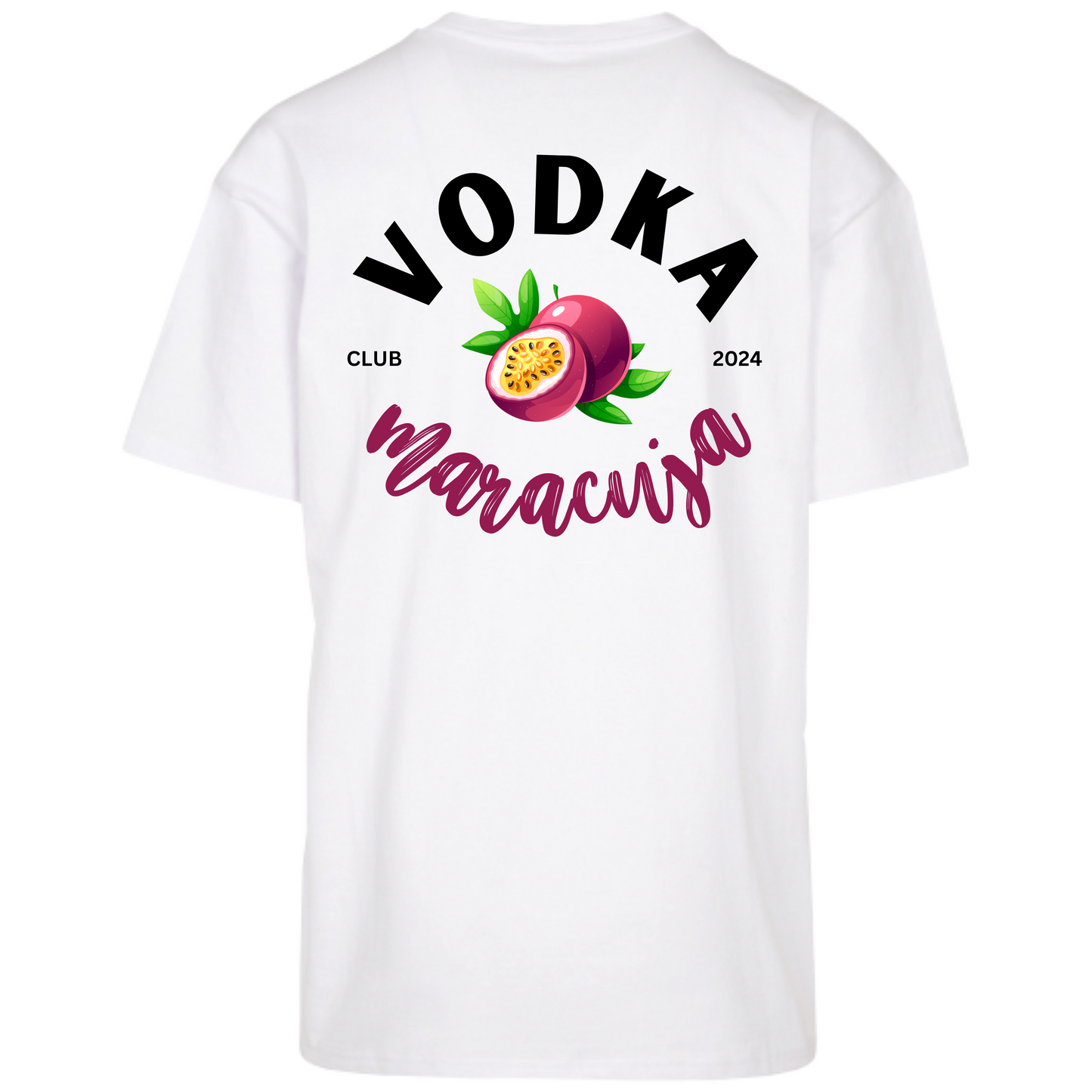 Vodka Maracuja Club 2024 Heavy Oversized T-Shirt mit Backprint