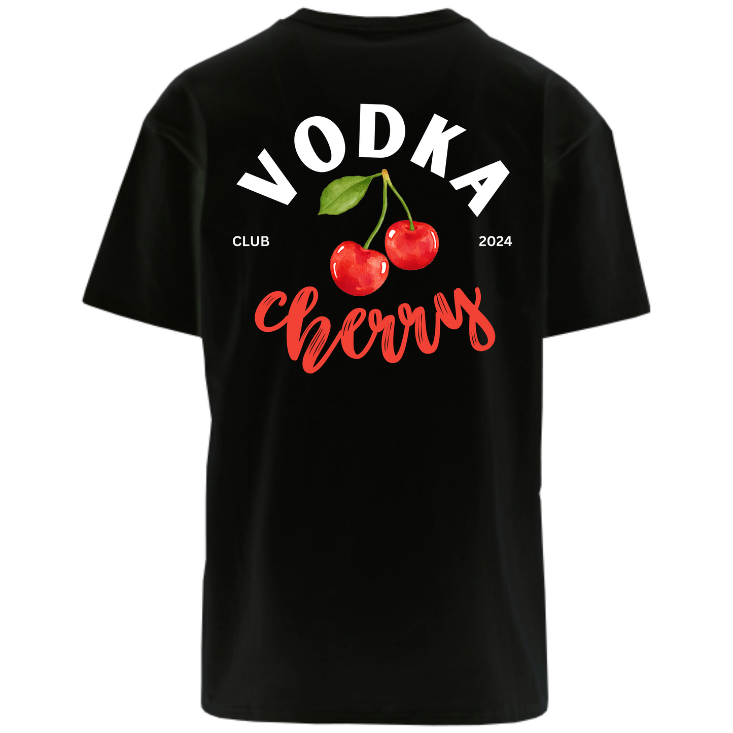 Vodka Cherry Club 2024 Heavy Oversized T-Shirt mit Backprint